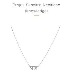 Mala Prayer Prajna (Knowledge) Necklace In Silver